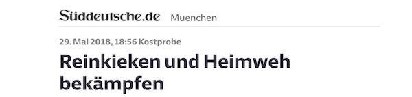 SZ: Reinkieken und Heimweh bekämpfen