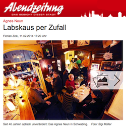 Abendzeitung: Labskaus per Zufall