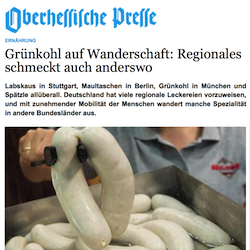 Grünkohl auf Wanderschaft